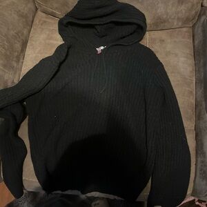 Nobo Women’s Hooded Long Sleeve Shirt Black Large 11-13